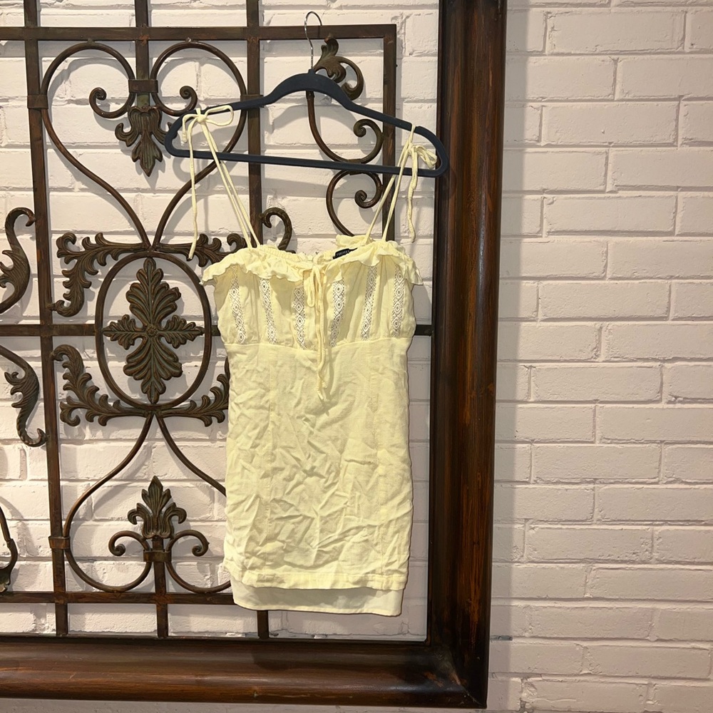 yellow mini dress